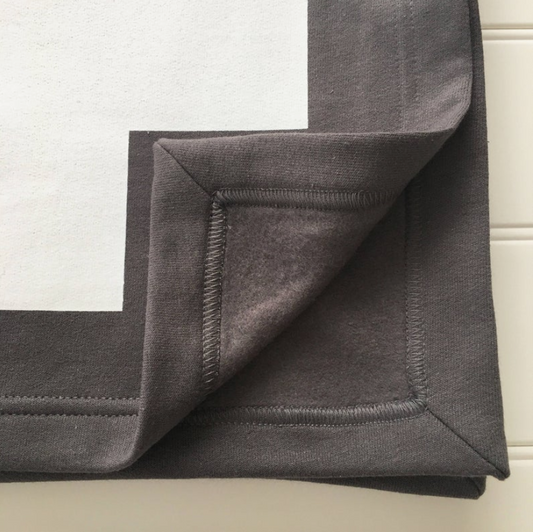 Swiss Cross Sweatshirt Blanket Charcoal